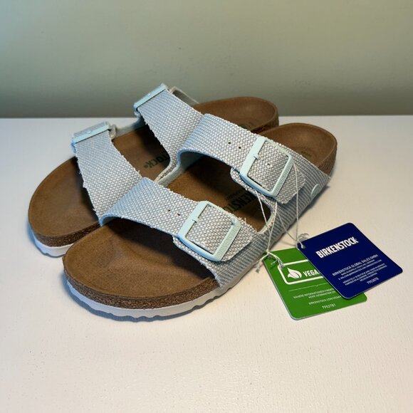 Birkenstock Arizona Rivet Logo Vegan Canvas Sandal - Picture 2 of 12